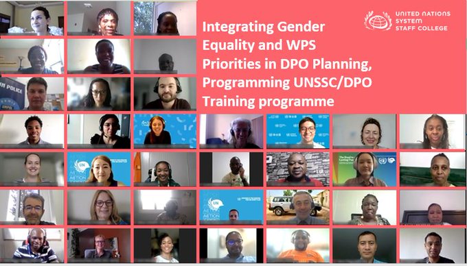 DPO partners with UNSSC to Train Staff on Gender Equality and Women, Peace and Security | UNSSC