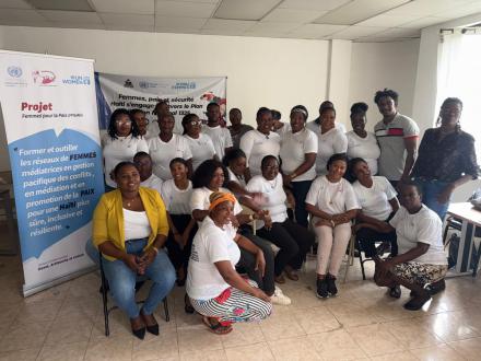 women as mediators and trainers, women who now have not only new skills, but the tools and technical resources to continue training others in their own communities. 