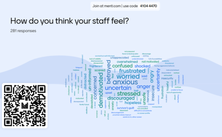 How do your staff feel? leading teams in crisis