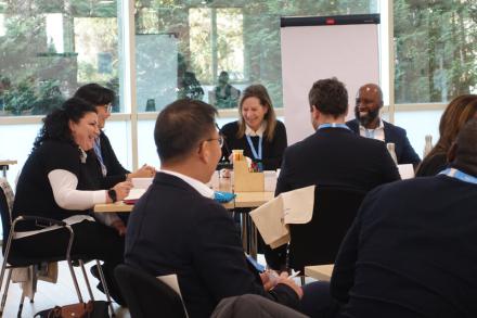 Programme participants in the classroom