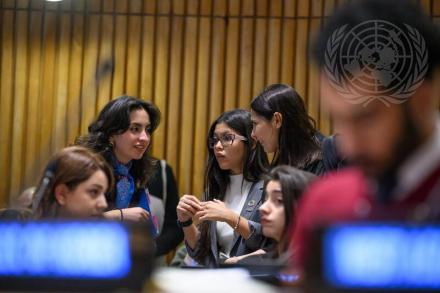 Participants attending the ECOSOC youth forum