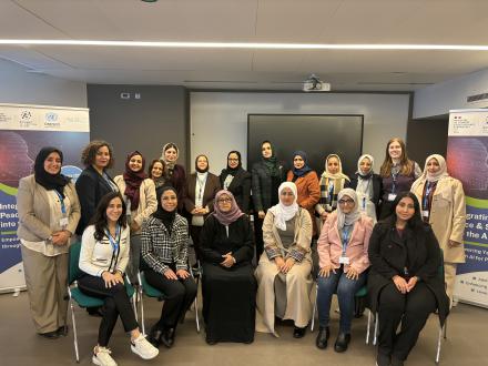 Group photo from the The AI Peace Nexus Elevating WPS Agenda in Yemen’s Digital Future