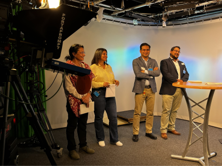 WHO personnel receiving media training