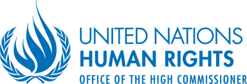 The OHCHR Logo in he colour blue