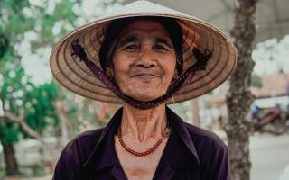Portrait of a woman looking proudly in the camera