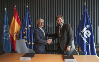 Two men shaking hands