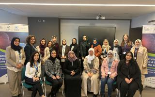 Group photo from the The AI Peace Nexus Elevating WPS Agenda in Yemen’s Digital Future